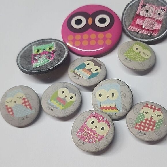 Owl Pin Brooch Lot of 10 - Picture 2 of 4